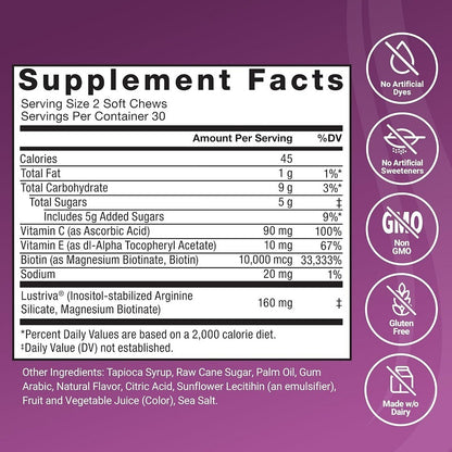 LUSTRIVA Hair Growth Gummies